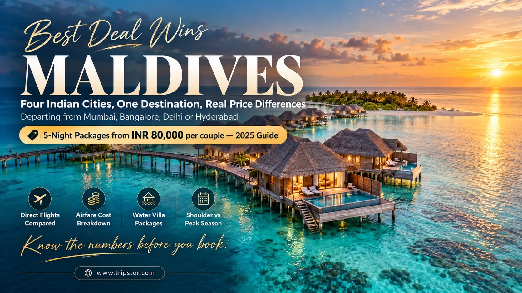 Maldives from Mumbai, Bangalore, Delhi & Hyderabad: Which City Gets the Best Deal? — Maldives Cost from Mumbai — Maldives | Tripstor
