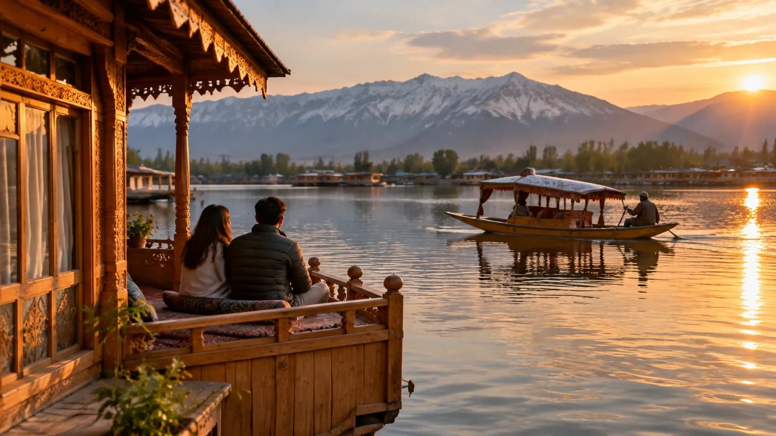 Kashmir Dal Lake Houseboat Honeymoon 5N 6D