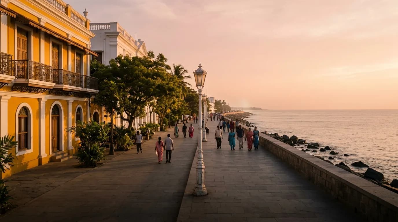 Pondicherry Auroville & Paradise Beach Family Holiday 5N 6D